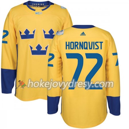 Pánské Hokejový Dres Švédsko Patric Hornqvist 72 Světový pohár v ledním hokeji 2016 Žlutá Premier